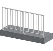 Metallräcke på betong