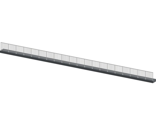 Räckesset PERTURA Triton G-form golv-/ markmontage gråbrun 20 m