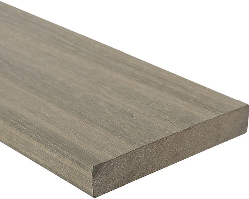 Komposittrall KONSTA Nativo startbräda ljusgrå 23x138x3000 mm Trädäck av trä