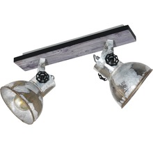 Taklampa med två spotlights i industriell design