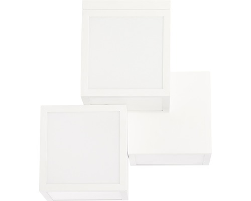 Fyrkantig vit LED-vägglampa