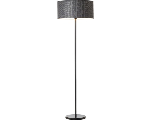Golvlampa med mönstrad lampskärm
