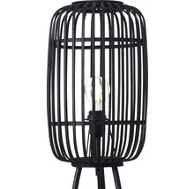 Golvlampa med lampskärm i bambu