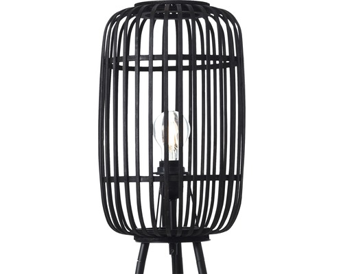 Golvlampa med lampskärm i bambu