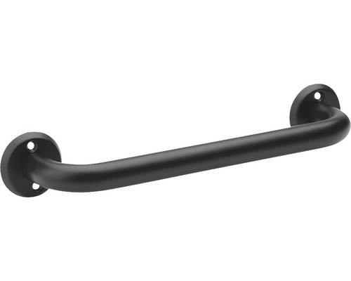 Svart stödhandtag för väggmontering