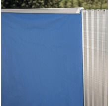 Nedgrävd pool GRE oval 700x320x120cm inkl. sandfiltersystem, skimmer, stege, filtersand, bottenskyddsfleece & anslutningsslang vit