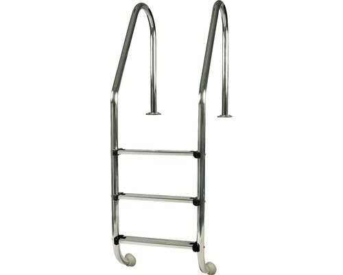 Poolstege av rostfritt stål med tre steg