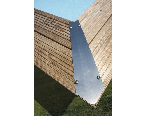 Rostfri vinkel för att sammanfoga trädäck