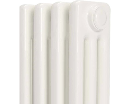 Detaljvy av ett vitt elementradiator