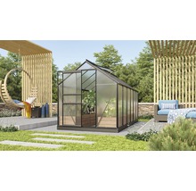 Växthus VITAVIA Venus 7500 svart 4mm polykarbonat 384x193cm