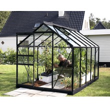Växthus VITAVIA Venus 6200 svart 3mm glas 321x193cm