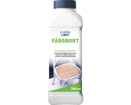Färgborttagningsmedel FIXOR BY NITOR Färgbort 700ml Fixor by Nitor färgborttagningsmedel i en 700 ml flaska för effektiv borttagning av färg och lack.