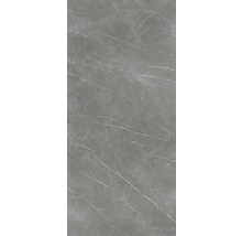 Grå klinker med marmorlook och polerad yta