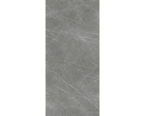 Grå klinker med marmorlook och polerad yta