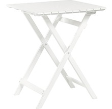 Fyrkantigt, hopfällbart trädgårdsbord av trä