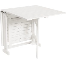 Fällbart trädgårdsbord av trä