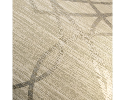 Närbild av en tapet med ett geometriskt mönster