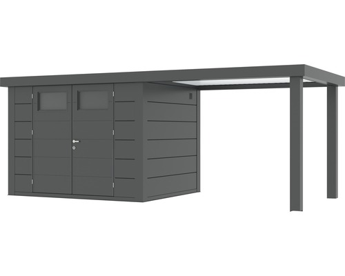 Redskapsbod med integrerat skydd