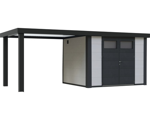 Trädgårdshus med carport