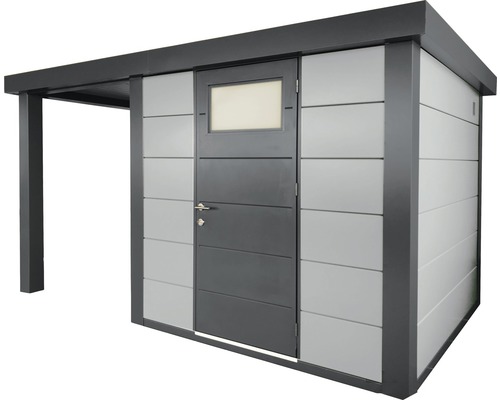 Trädgårdsskjul med tak