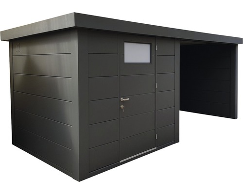 Förråd med tillbyggnad