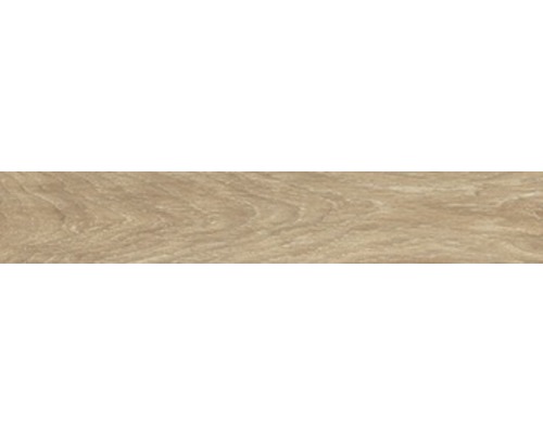 Sockel MIRAVA Bergen cedar beige träoptik 10x60x0,9 cm Keramisk platta med marmorlook