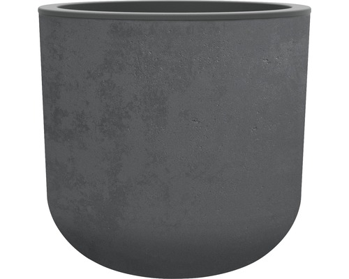 Kruka EDA Basalt Up plast 438,5x36,2cm antracit Rund blomkruka av sten