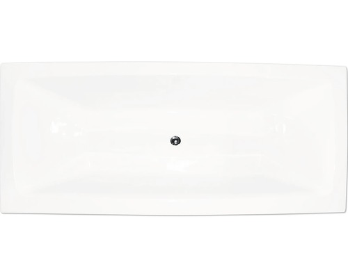 Rektangulärt badkar med avlopp i mitten