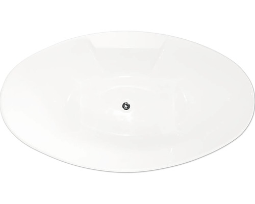 Fristående badkar av sanitetsakryl ovanifrån