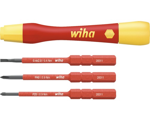 Wiha finmomentbitshållarsats med tre bits