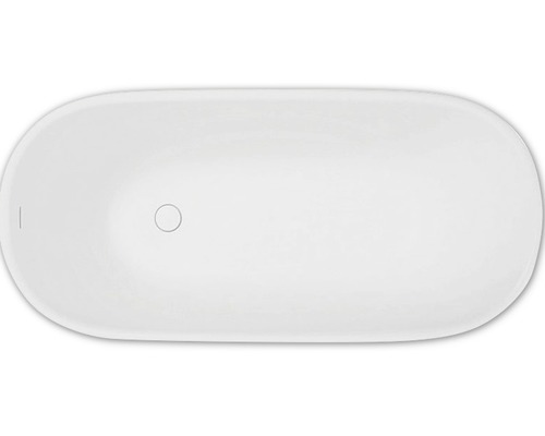 Fristående badkar av sanitetsakryl, uppifrån