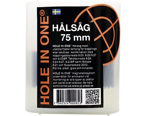 Hole in One hålsåg 75 mm förpackning
