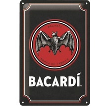 Plåtskylt NOSTALGIC ART Bacardi Logo Black 20x30cm-thumb-0