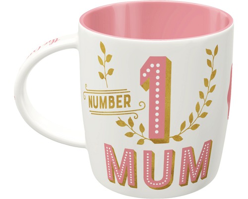 Keramikmugg med texten Nummer Ett Mamma