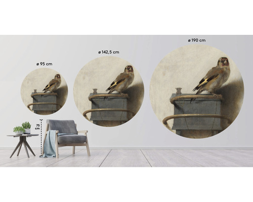 Väggdekoration med fågelmotiv i tre storlekar för inredning