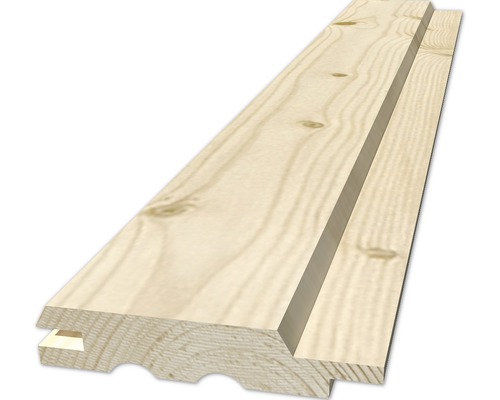 Bastupanel MOELVEN Klassisk gran 12x70x2700mm 10 st/pkt Träpanel av gran med spont och not
