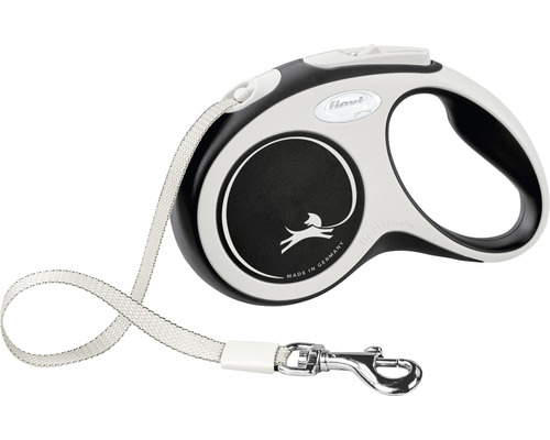 Flexi rullkoppel med band och karbinhake