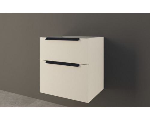 Tvättställsskåp med två lådor och handtag