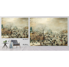 Fototapet SPECIAL DECORATION Avercamp Vinter 7 delar 340x254cm