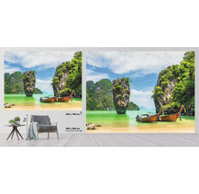 Fototapet SPECIAL DECORATION Båt Thailand 7 delar 340x254cm