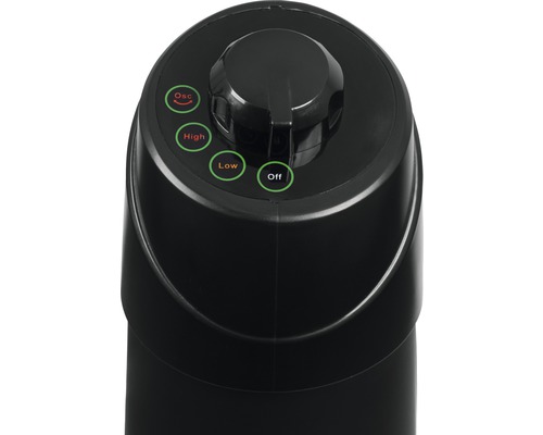 Kontroller för en fläkt för av, låg och hög hastighet samt oscillation