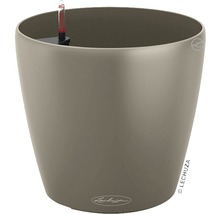Självvattnande blomkruka LECHUZA Classico Color plast Ø22x20cm sandbrun inkl. substrat