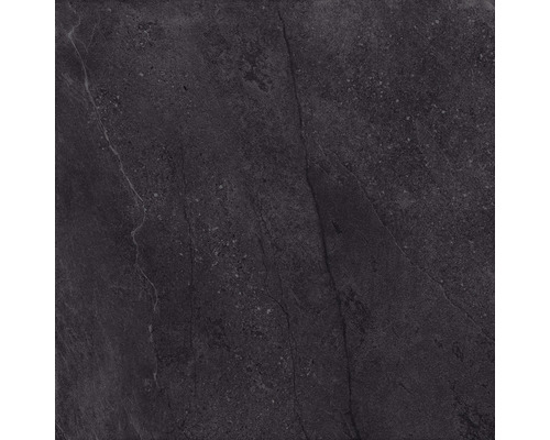 Utomhusklinker FLAIRSTONE Granitkeramik City wave svart 60 x 60 x 2 cm