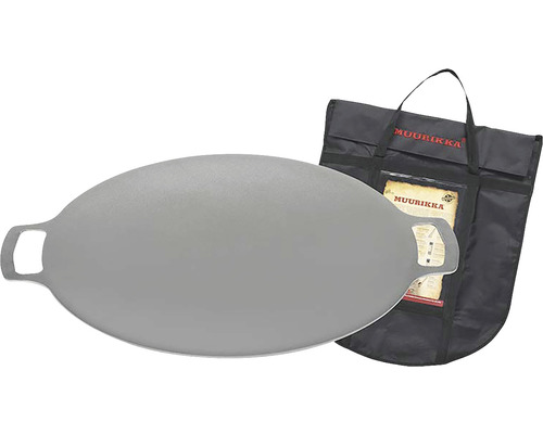 Muuriikka stekpanna i stål med bärväska