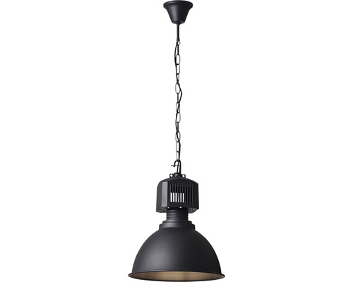 Svart hänglampa med kedjeupphängning för inomhusbruk