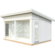 Friggebod PALMAKO Annabel 13,4m² inkl. golv 452x330cm obehandlad