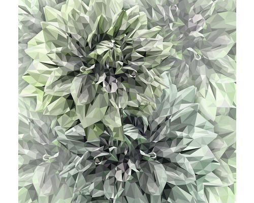 Fototapet KOMAR Emerald Flowers 300x280cm 6-delars INX6-036