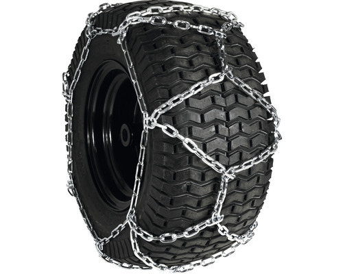 Snökedjor på ett däck för ökad dragkraft