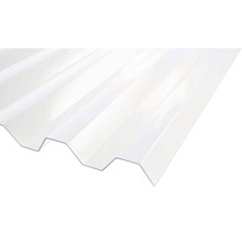 Transparent korrugerad plastskiva