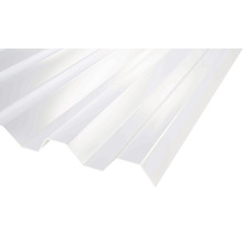 Vågformad plastskiva